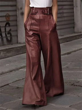 PANTALONS VÉGANS PANTALON EN CUIR PU